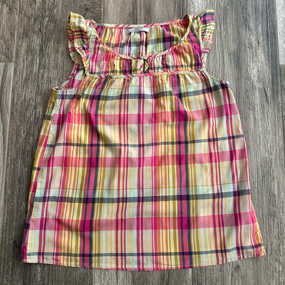 Old Navy Plaid Sleeveless Top